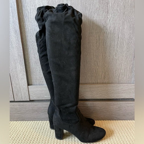 K&M - Knee high Sued Boots - Picture 1 of 5